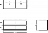 Тумба под раковину Ideal Standard Connect Air E0822PS