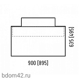Тумба подвесная Corozo "Рино 90 Z2", Олимпия 56