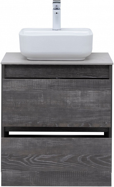 Тумба под раковину Aquanet Nova Lite 60 дуб серый (2 ящика) 00287889