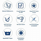 Коврик для ванной комнаты Wasserkraft Wern BM-2503 Dark Blue