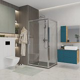 Душ.ограждение Niagara NG-63-9A-А90 (90*90*190) квадрат, дверь распашная, 2 места