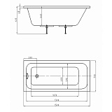 Акриловая ванна Aquatek  Мия 150x70 MIY150-0000001