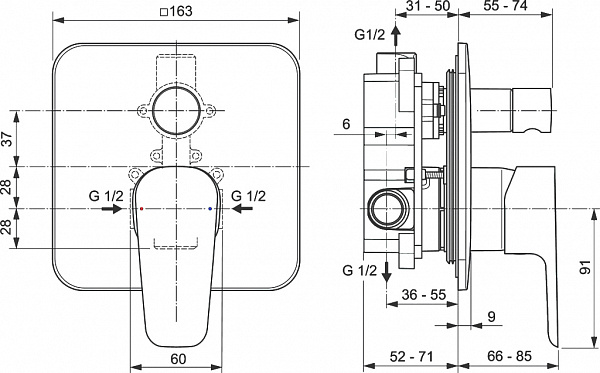 Набор Ideal Standard Esla BD002XC