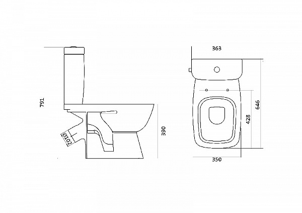 Унитаз Нео Лайт 1WH302471 Santek