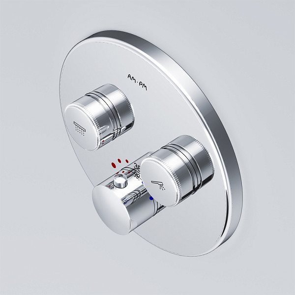 F50A85700 Inspire V2.0, TouchReel смеситель для 2 потребителей с термостатом, монтируемый в стену, х