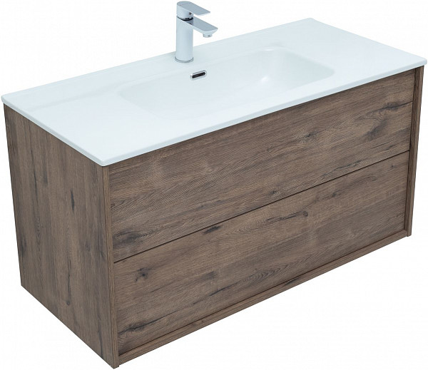 Тумба под раковину Aquanet Lino 100 (Flat) дуб веллингтон 00287545