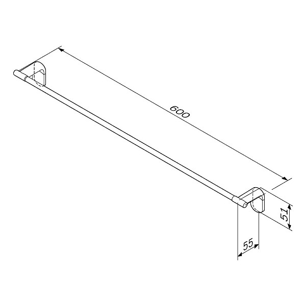 A84346422 X-Joy Вешалка для полотенец, 60 см