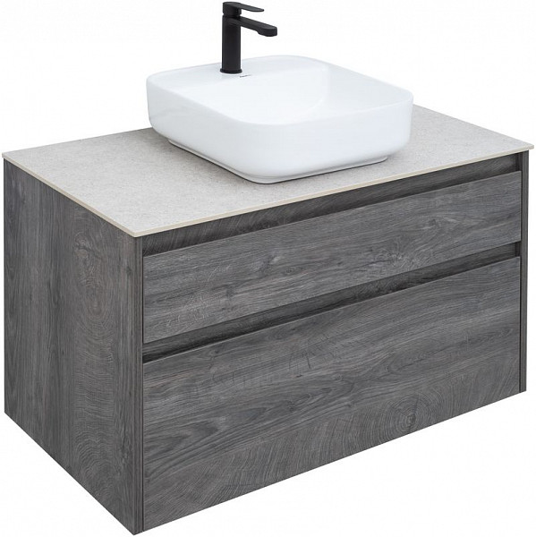 Тумба под раковину Aquanet Nova Lite 90 дуб рошелье (2 ящика) 00242267