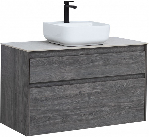 Тумба под раковину Aquanet Nova Lite 100 дуб рошелье (2 ящика) 00242582