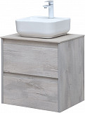 Тумба под раковину Aquanet Nova Lite 60 дуб белый (2 ящика) 00287874
