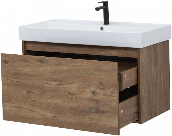 Тумба под раковину Aquanet Nova Lite 90 дуб рустикальный (1 ящик) 00249517