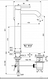 Смеситель Ideal Standard Ceraline BC194AA для раковины с донным клапаном