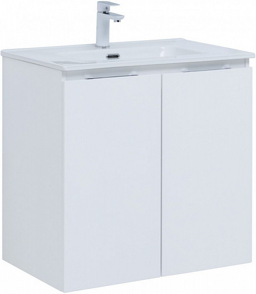 Тумба под раковину Aquanet Алвита New 70 2 дверцы, белый матовый 00303905