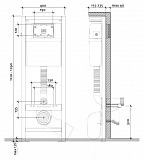 Комплект Cersanit унитаз + сиденье + инсталляция + клавиша CARINA NEW CLEAN ON S-SET-CARC/LPRO/S-DL/Pi-w