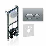 Инсталляция Alcora ST 1200 с клавишей   ROUND Matt Chrome