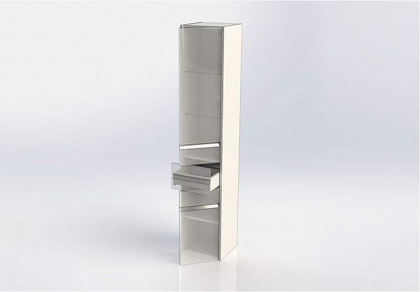 Шкаф-пенал для ванной Aquanet Палермо 35 белый 00203943