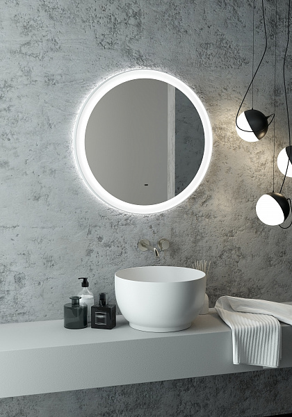 Зеркало Континент "Planet white Led" D 700 с бесконтактным сенсором