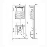 Комплект Cersanit DELFI унитаз + инсталляция S-SET-DEL/LeonN/TPL/Cm-w