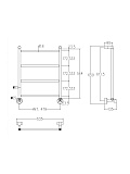 Полотенцесушитель водяной Margaroli Mini 442, цвет: хром 34824704CRNS