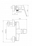 Смеситель FLAVIS для душа Cersanit 63036