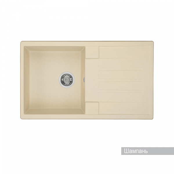 Мойка для кухни Aquaton Верона прямоугольная с крылом шампань 1A710032VR290