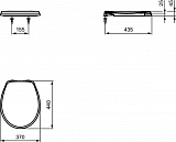 Крышка-сиденье Ideal Standard Ecco W303001
