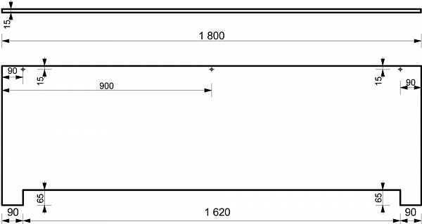 Фронтальный экран для ванны Эстет  Альфа 180 см ФР-00001364