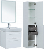 Тумба под раковину Aquanet Nova 60 белый (2 ящика) 00242279