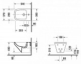Биде подвесное Duravit DuraStyle 228215