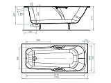 Чугунная ванна Эврика 170X75 Универсал