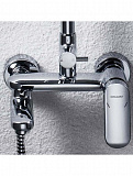Смеситель для ванны c коротким изливом Bravat Opal F6125183CP-01-RUS