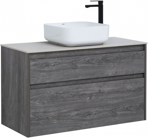 Тумба под раковину Aquanet Nova Lite 100 дуб рошелье (2 ящика) 00242582