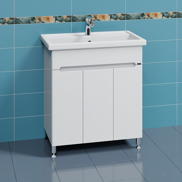 Тумба для умывальника напольная "Лондон 80" 3 дв. (ум.Фостер 80) Санта