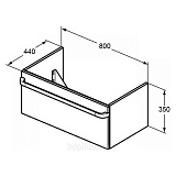 Тумба под раковину Ideal Standard Tonic II R4303FE