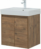Тумба под раковину Aquanet Nova Lite 60 дуб рустикальный (2 дверцы) 00298849