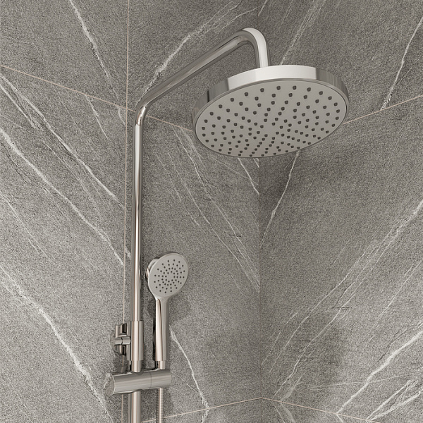 Смеситель с верхним душем, Simp, Milardo, SIMSB1FM06