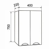 Шкаф Emmy Рокси 40х75