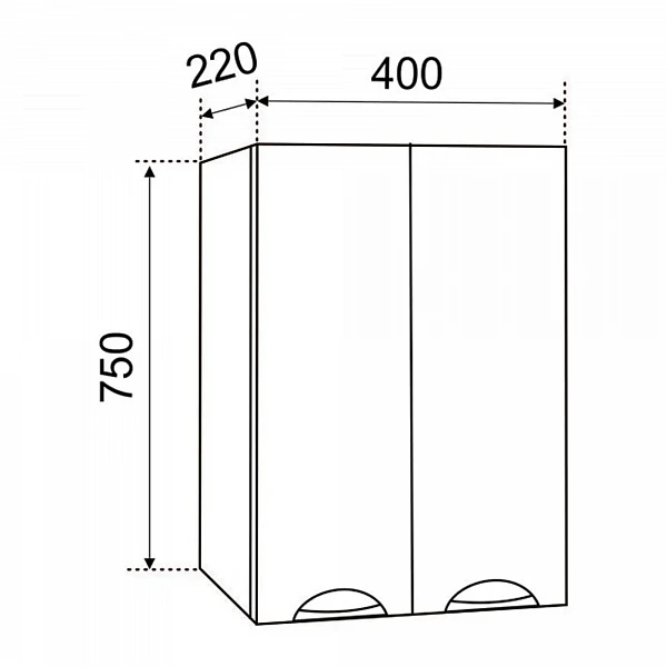 Шкаф Emmy Рокси 40х75