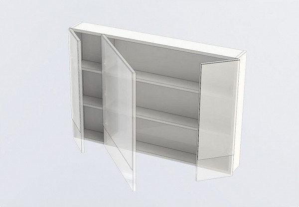 Зеркало-шкаф Aquanet Верона 100 белый 00175383