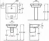 Подвесная раковина-столешница Jacob Delafon Odeon Up 60х50 см E4778-00
