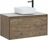 Тумба под раковину Aquanet Nova Lite 100 дуб рустикальный (1 ящик) 00249520