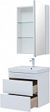 Мебель для ванной Aquanet София 60 белый глянец (2 ящика) 00274197