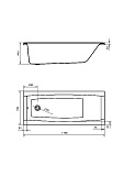 Акриловая ванна Santek Санторини 170х70 1WH302487