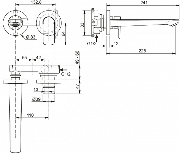 Смеситель Ideal Standard Connect Air A7009AA для раковины