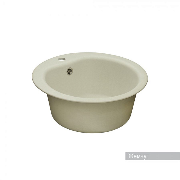 Мойка для кухни Aquaton Мида круглая жемчуг 1A712732MD240