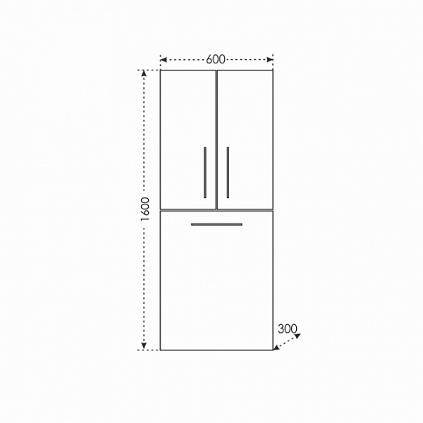 Колонна Вегас 60 с бельевой корзиной напольная/подвесная Санта 526007
