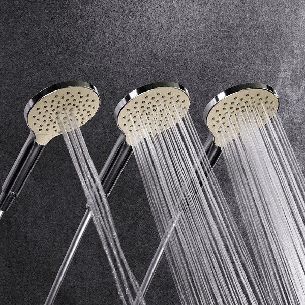 F0780200 Like, душ.система: верхн.душ 250мм, ручной душ 120 мм, 3 функции, душ.штанга 1030-1460 мм,