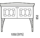 Тумба под раковину Corozo Таормина 105 белая SD-00000322