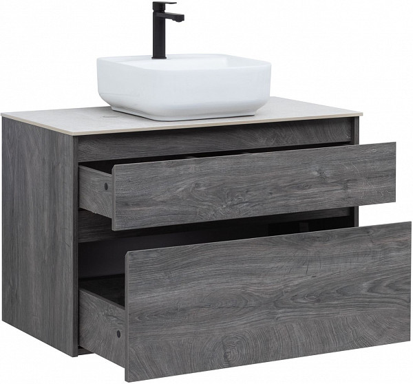 Тумба под раковину Aquanet Nova Lite 90 дуб рошелье (2 ящика) 00242267