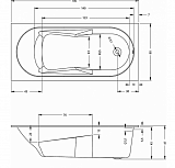 Акриловая ванна Riho Lazy 180х80 B081001005